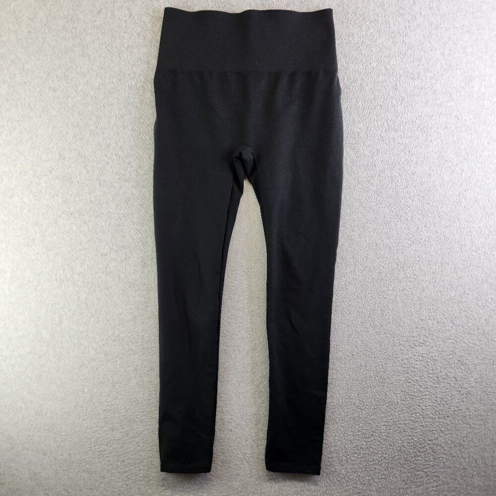Spanx Leggings Womens M Black Essential High Rise Core Compression Crop Ankle